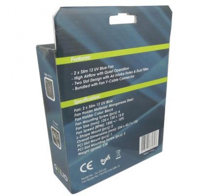 Кулер до відеокарти Gelid Solutions PCI Slot Fan Holder (SL-PCI-02)