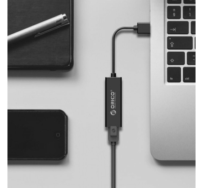 Перехідник USB to Ethernet UTJ-U3-BK-BP Orico (CA911431)