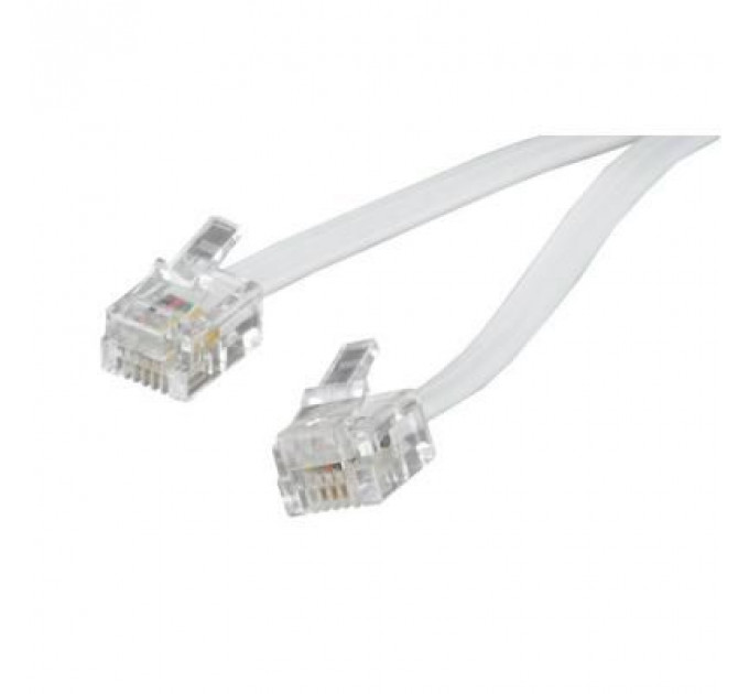 Патч-корд телефонний 3м RJ11 (6P4C) Cablexpert (TC6P4C-3M)