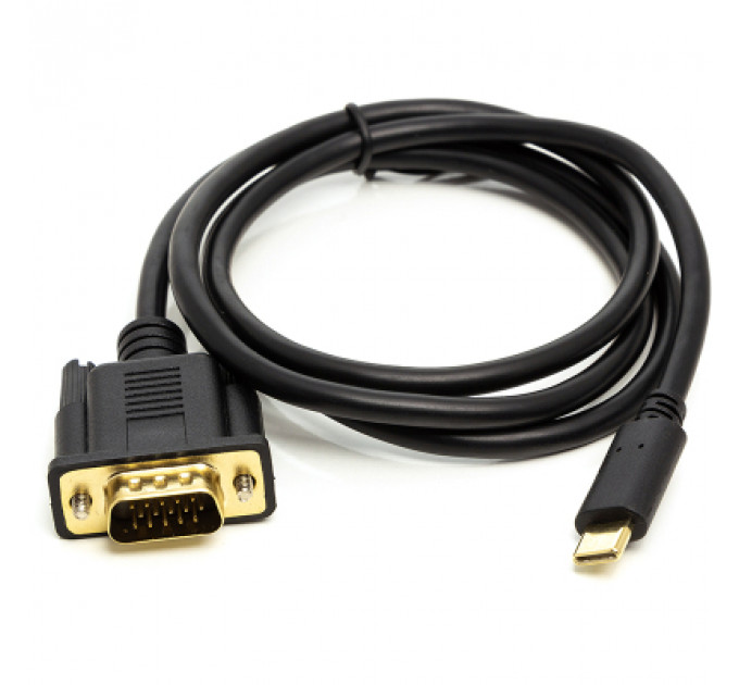 Перехідник USB Type-C 3.1 (M) to VGA (M) 1.0m PowerPlant (CA912117)
