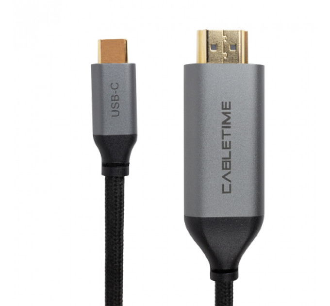 Перехідник USB-C to HDMI, 4K, Ultra HD, V2.0 1.8m PowerPlant (CA913350)