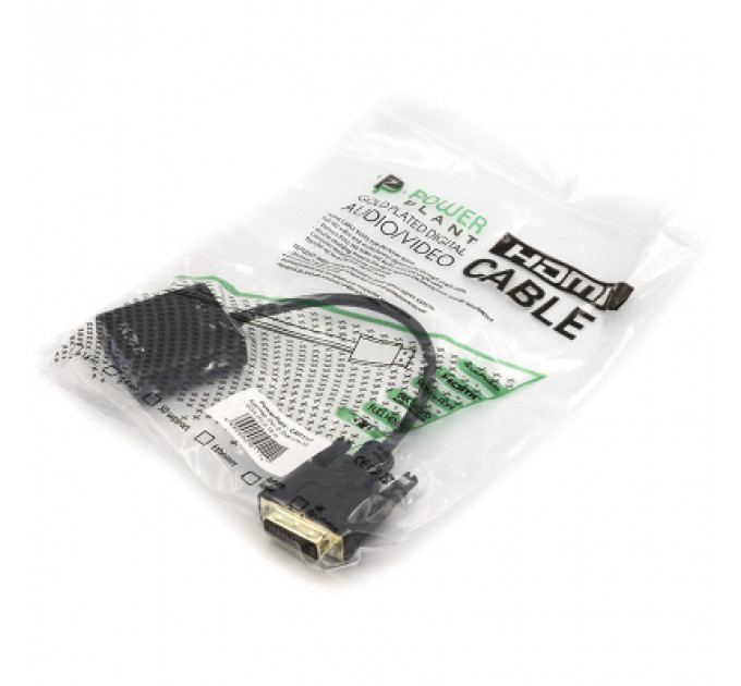 Перехідник DVI-D Dual Link (M) to VGA (F) 0.15m PowerPlant (CA911141)