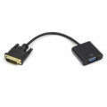 Перехідник DVI-D Dual Link (M) to VGA (F) 0.15m PowerPlant (CA911141)