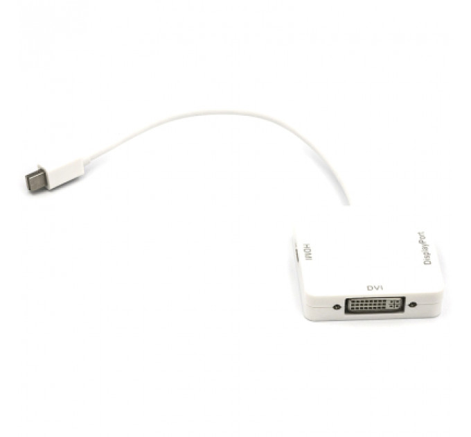 Перехідник mini DisplayPort (Thunderbolt) to DisplayPort, HDMI, DVI 0.2 PowerPlant (CA911097)