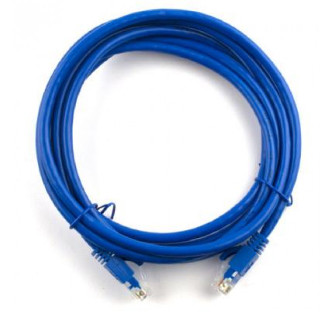 Патч-корд 10м, RJ-45, Cat.5e, CU, мідь, синій Ritar (PCR-CU/10Be / 09800)