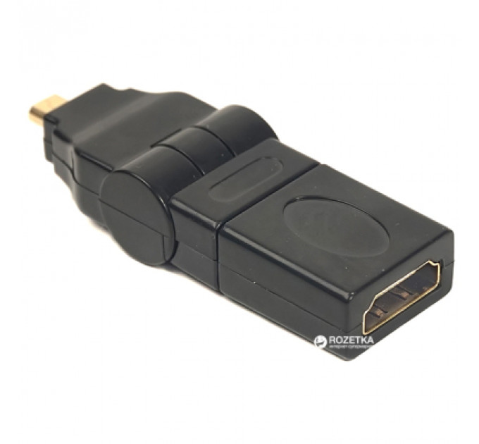 Перехідник HDMI AF to micro HDMI AM, 360 degree PowerPlant (CA910618)