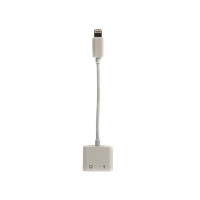 Перехідник Lightning 2in1, Audio 3.5mм to Lightning PowerPlant (CA910427)