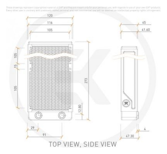 Ekwb Радіатор охолодження Ekwb EK-CoolStream PE 240 (Classic) (3831109817360)