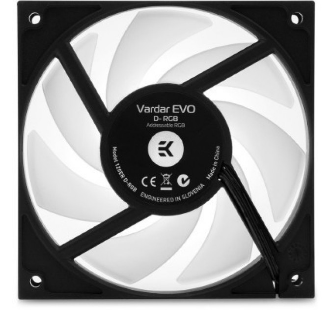 Ekwb Кулер до корпусу Ekwb EK-Vardar EVO 120ER D-RGB (500-2200 RPM) - White (3831109825372)
