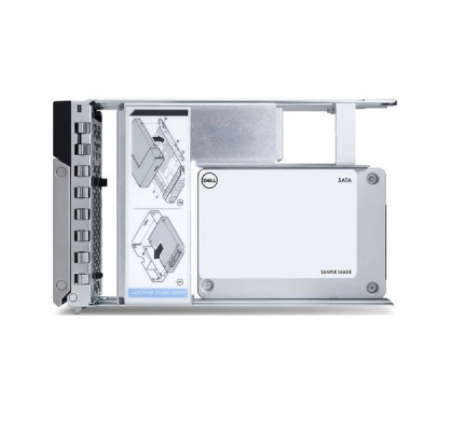 Накопичувач SSD для сервера 1.92TB SATA RI 6Gbps 512e 2.5in w/3.5in HYB CARR, CUS Kit Dell (345-BBED)
