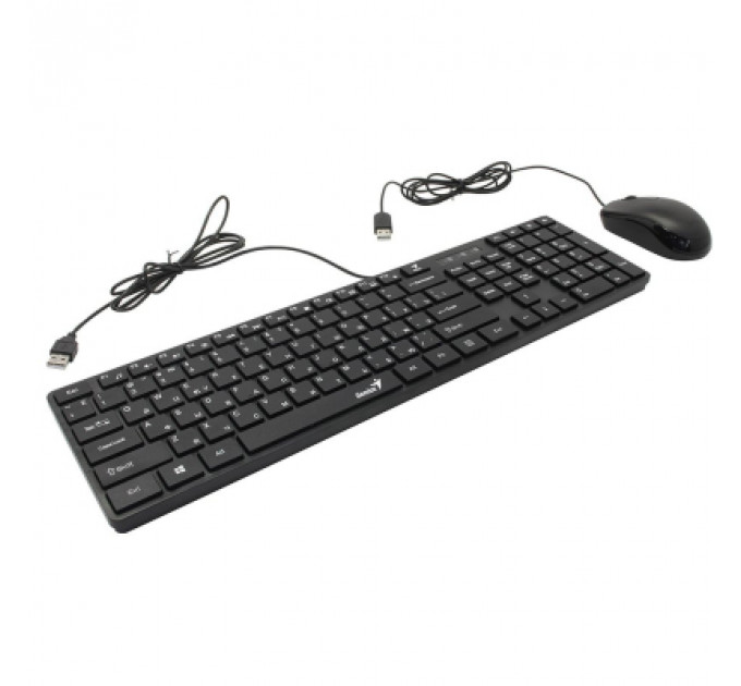 Комплект Genius C-126 SlimStar USB Black Ukr (31330007407)