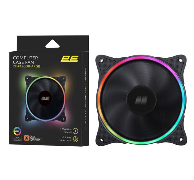2E Кулер до корпусу 2E 2E-F120OR-ARGB