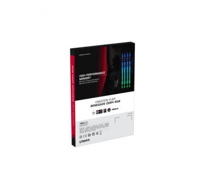 Kingston Fury (ex.HyperX) Модуль пам'яті для комп'ютера DDR4 16GB (2x8GB) 3600 MHz Fury Renegade RGB Kingston Fury (ex.HyperX) (KF436C16RBAK2/16)