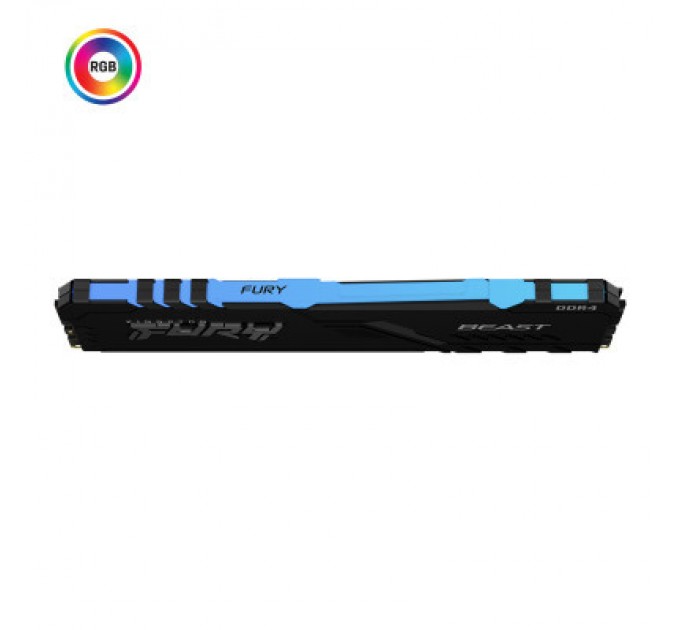 Kingston Fury (ex.HyperX) Модуль пам'яті для комп'ютера DDR4 8GB 3600 MHz Fury Beast RGB Kingston Fury (ex.HyperX) (KF436C17BBA/8)