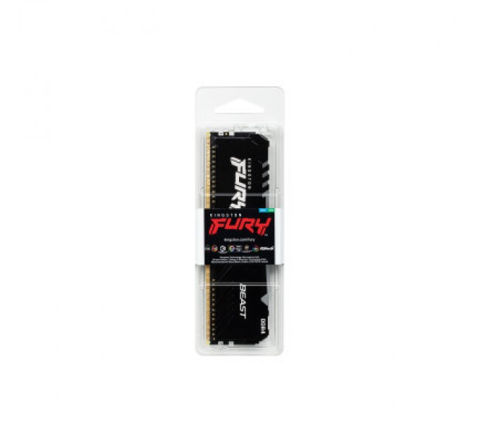 Kingston Fury (ex.HyperX) Модуль пам'яті для комп'ютера DDR4 8GB 3600 MHz Fury Beast RGB Kingston Fury (ex.HyperX) (KF436C17BBA/8)