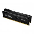 Kingston Fury (ex.HyperX) Модуль пам'яті для комп'ютера DDR4 32GB (2x16GB) 3733 MHz Fury Beast Black Kingston Fury (ex.HyperX) (KF437C19BB1K2/32)