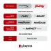 Kingston Fury (ex.HyperX) Модуль пам'яті для комп'ютера DDR4 32GB (2x16GB) 3733 MHz Fury Beast Black Kingston Fury (ex.HyperX) (KF437C19BB1K2/32)