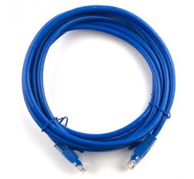 Патч-корд 15м, RJ-45, Cat.5e, CU, мідь, синій Ritar (PCR-CU/15Be / 04299)
