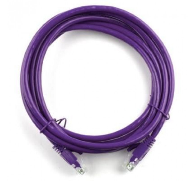 Патч-корд 15м, RJ-45, Cat.5e, CU, мідь, фіолетовий Ritar (PCR-CU/15Pe / 14093)