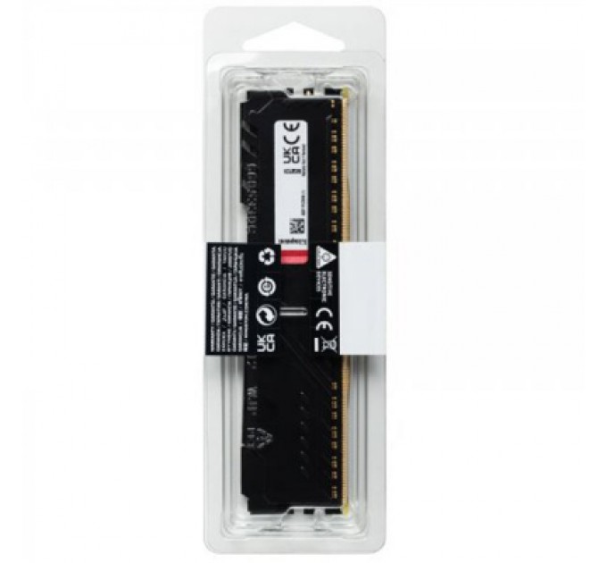 Kingston Fury (ex.HyperX) Модуль пам'яті для комп'ютера DDR4 16GB 2666 MHz FURY Beast Black Kingston Fury (ex.HyperX) (KF426C16BB/16)