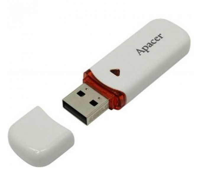 USB флеш накопичувач Apacer 64GB AH333 white USB 2.0 (AP64GAH333W-1)
