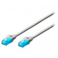 Digitus Патч-корд 0.5м, UTP, cat.5e, CCA, white Digitus (DK-1512-005/WH)