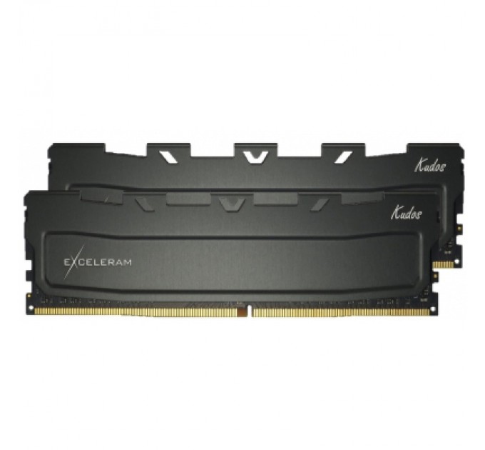 eXceleram Модуль пам'яті для комп'ютера DDR4 64GB (2x32GB) 3200 MHz Black Kudos eXceleram (EKBLACK4643222CD)