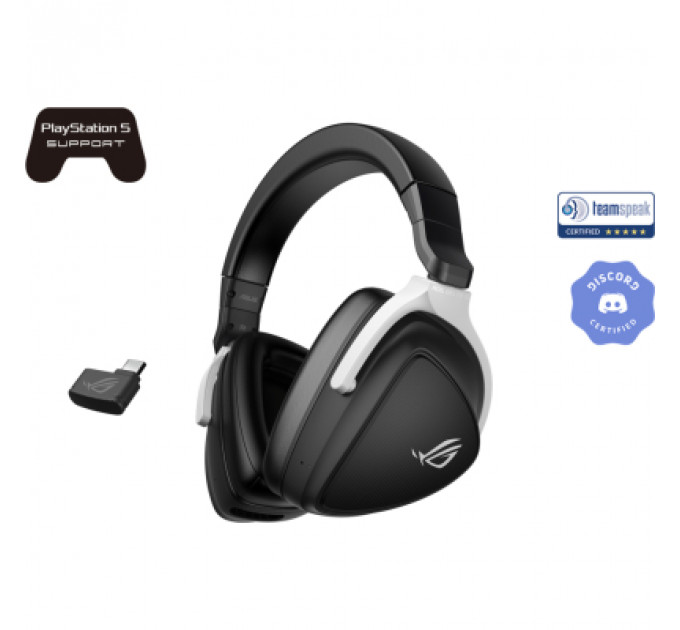 Навушники ASUS ROG Delta S Wireless Black/White (90YH03IW-B3UA00)