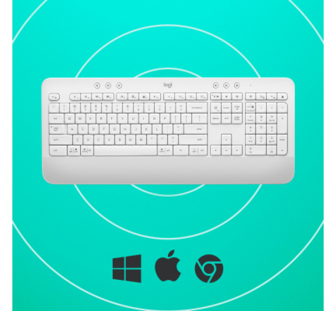Клавіатура Logitech Signature K650 USB/Bluetooth UA Off-White (920-010977)