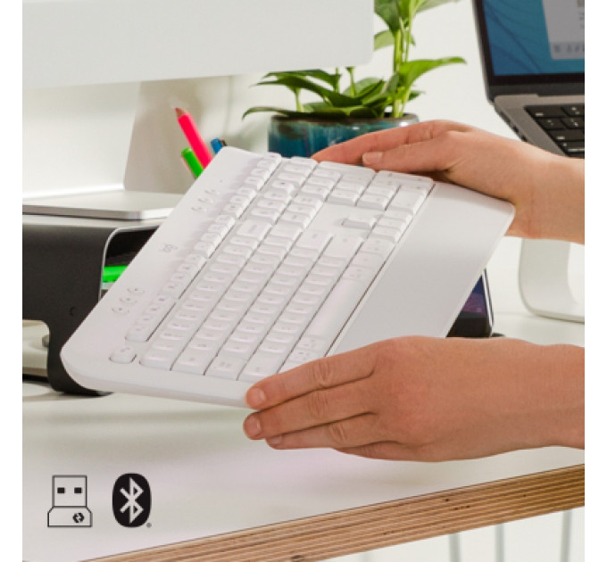 Клавіатура Logitech Signature K650 USB/Bluetooth UA Off-White (920-010977)