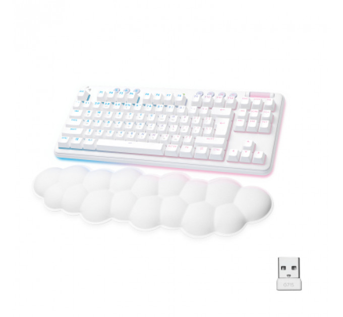 Клавіатура Logitech G715 Aurora Wireless Gaming GX Brown Lightspeed/Bluetooth UA Off-White (920-010465)