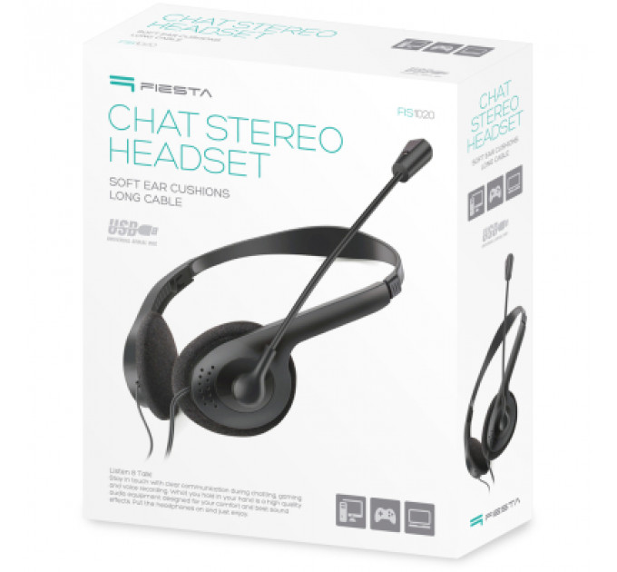 Навушники Fiesta Mic FIS1020 Stereo USB (FIS1020)