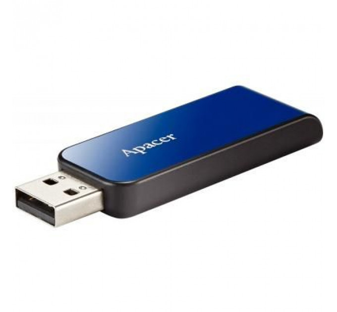 USB флеш накопичувач Apacer 64GB AH334 blue USB 2.0 (AP64GAH334U-1)