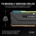 Corsair Модуль пам'яті для комп'ютера DDR4 32GB (2x16GB) 3200 MHz Vengeance RGB PRO SL Black Corsair (CMH32GX4M2E3200C16)