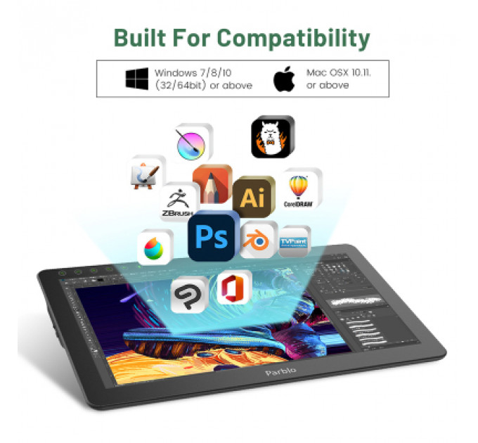 Планшет-монітор Parblo Coast 16 Pro (COAST16PRO)