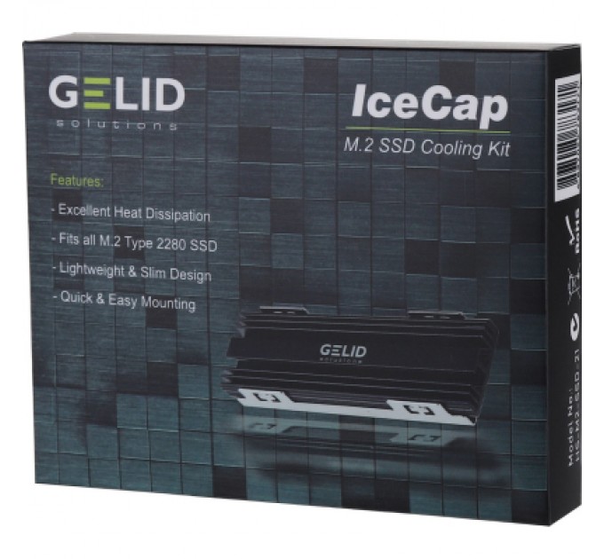 Радіатор охолодження Gelid Solutions IceCap M.2 SSD Cooler (HS-M2-SSD-21)