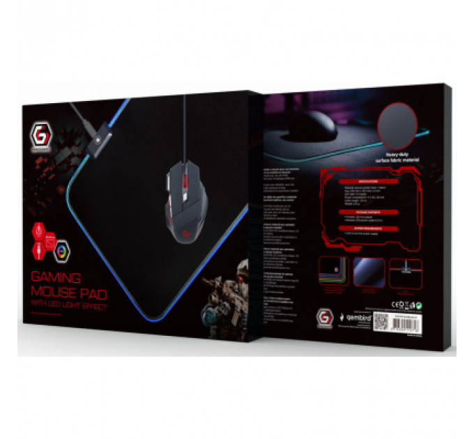 Килимок для мишки Gembird MP-GAMELED-M