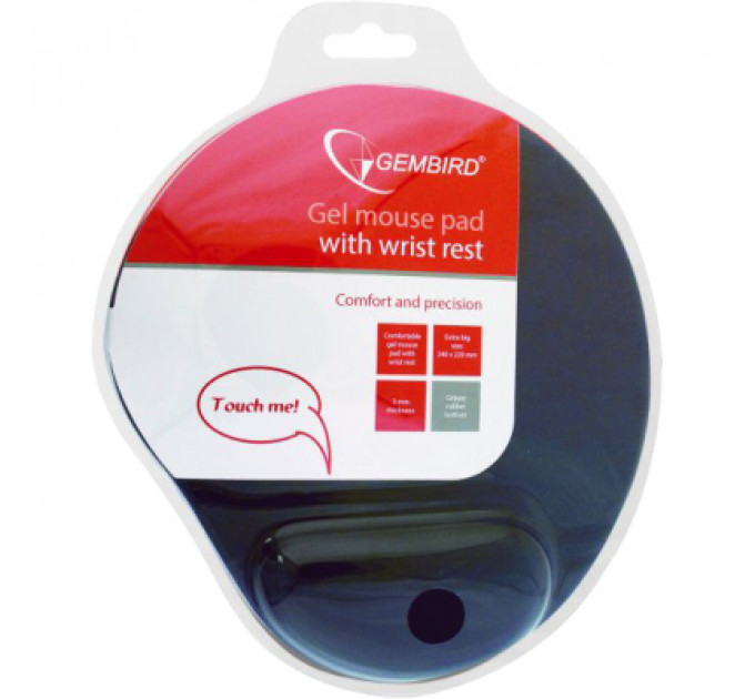 Килимок для мишки Gembird MP-GEL-BK