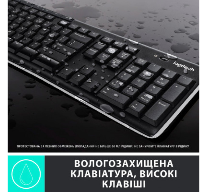 Комплект Logitech MK270 Wireless UA Black (920-004508)