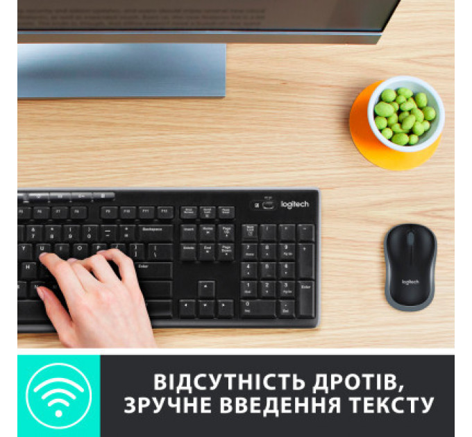 Комплект Logitech MK270 Wireless UA Black (920-004508)