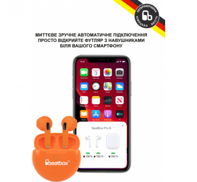 Навушники BeatBox PODS PRO 6 Orange (bbppro6o)