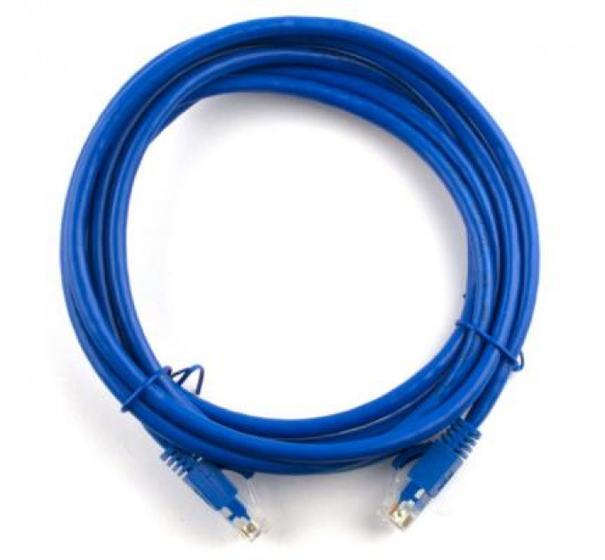 Патч-корд 20м, RJ-45, Cat.5e, CU, мідь, синій Ritar (PCR-CU/20Be / 04301)