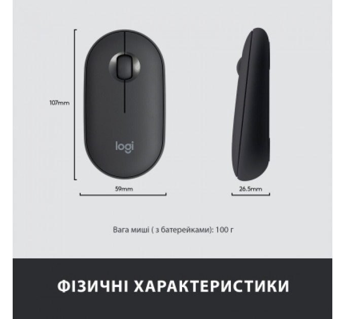 Комплект Logitech MK470 Slim Wireless UA Graphite (920-009204)