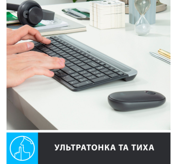 Комплект Logitech MK470 Slim Wireless UA Graphite (920-009204)