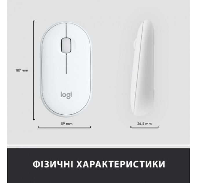 Комплект Logitech MK470 Slim Wireless UA Off-White (920-009205)