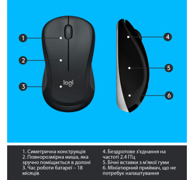 Комплект Logitech MK540 Advanced Wireless UA Black (920-008685)