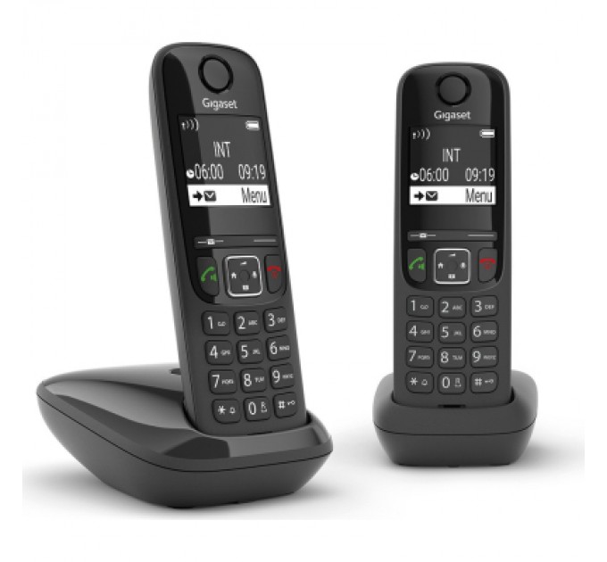 Телефон DECT Gigaset AS690 DUO Black (L36852H2816S301)