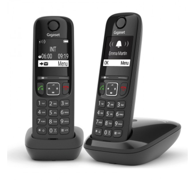 Телефон DECT Gigaset AS690 DUO Black (L36852H2816S301)