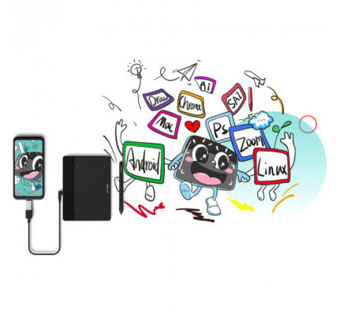 Графічний планшет XP-Pen Deco Fun Black (Deco Fun L_BK)