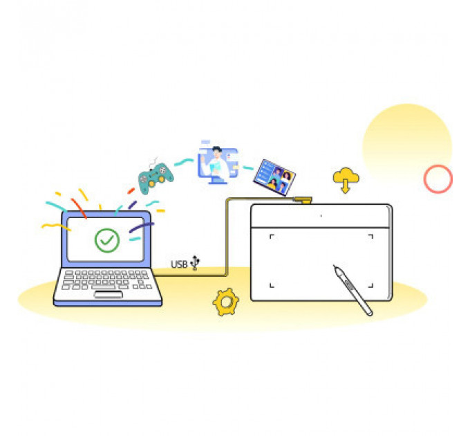 Графічний планшет XP-Pen Deco Fun Black (Deco Fun L_BK)